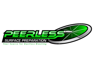 Peerless Surface Preparation and Dustless Blasting logo design by scriotx