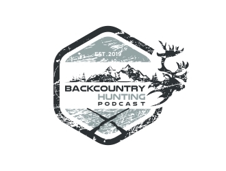 Backcountry Hunting Podcast logo design by naldart