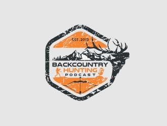 Backcountry Hunting Podcast logo design by naldart