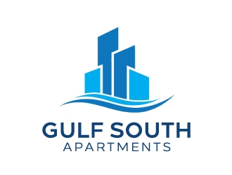 Gulf South Apartments logo design by nehel