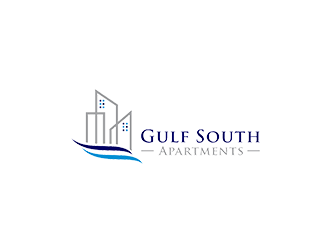 Gulf South Apartments logo design by checx