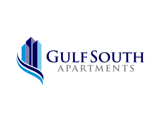 Gulf South Apartments logo design by pakNton