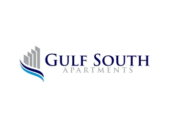 Gulf South Apartments logo design by agil