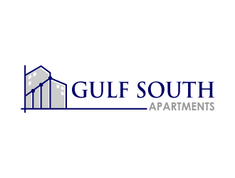 Gulf South Apartments logo design by ROSHTEIN