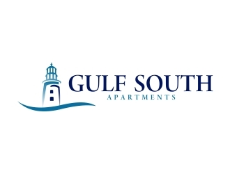 Gulf South Apartments logo design by naldart