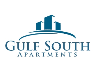 Gulf South Apartments logo design by ElonStark
