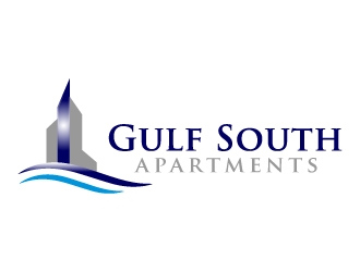 Gulf South Apartments logo design by MUSANG