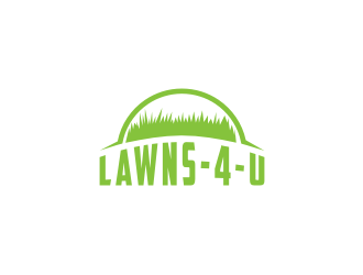 Lawns-4-U logo design by bricton