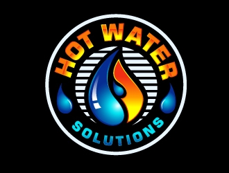 Hot Water Solutions logo design by Foxcody