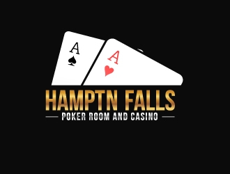 Hampton Falls Poker Room and Casino logo design by uttam