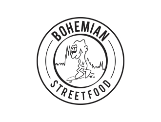 Bohemian street food logo design by rokenrol
