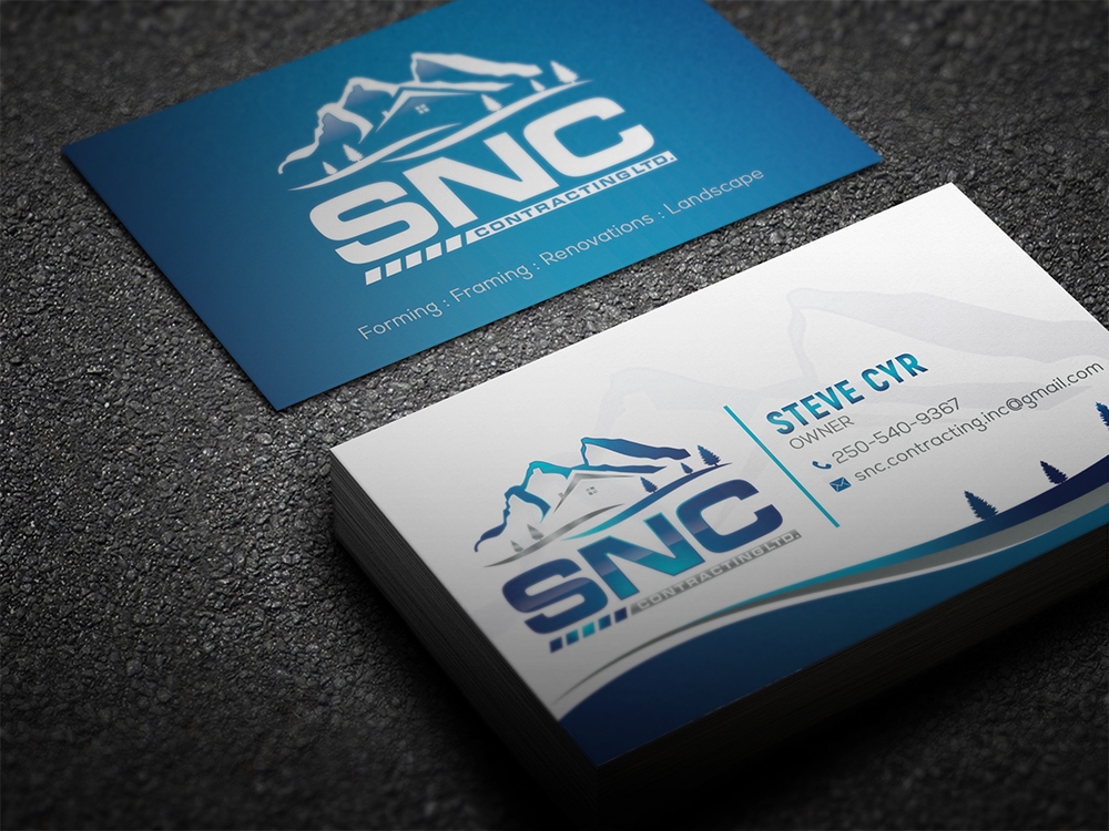 SNC CONTRACTING  logo design by aamir