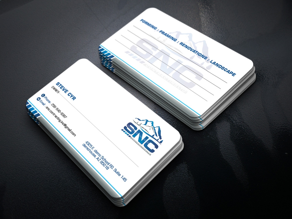 SNC CONTRACTING  logo design by SmartDesigner