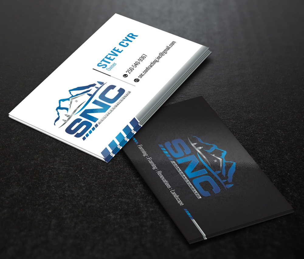 SNC CONTRACTING  logo design by DreamLogoDesign