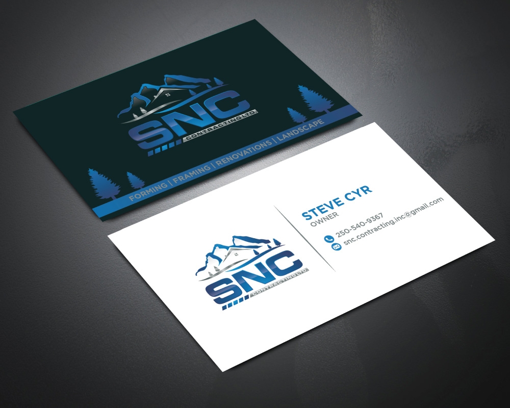 SNC CONTRACTING  logo design by Boomstudioz