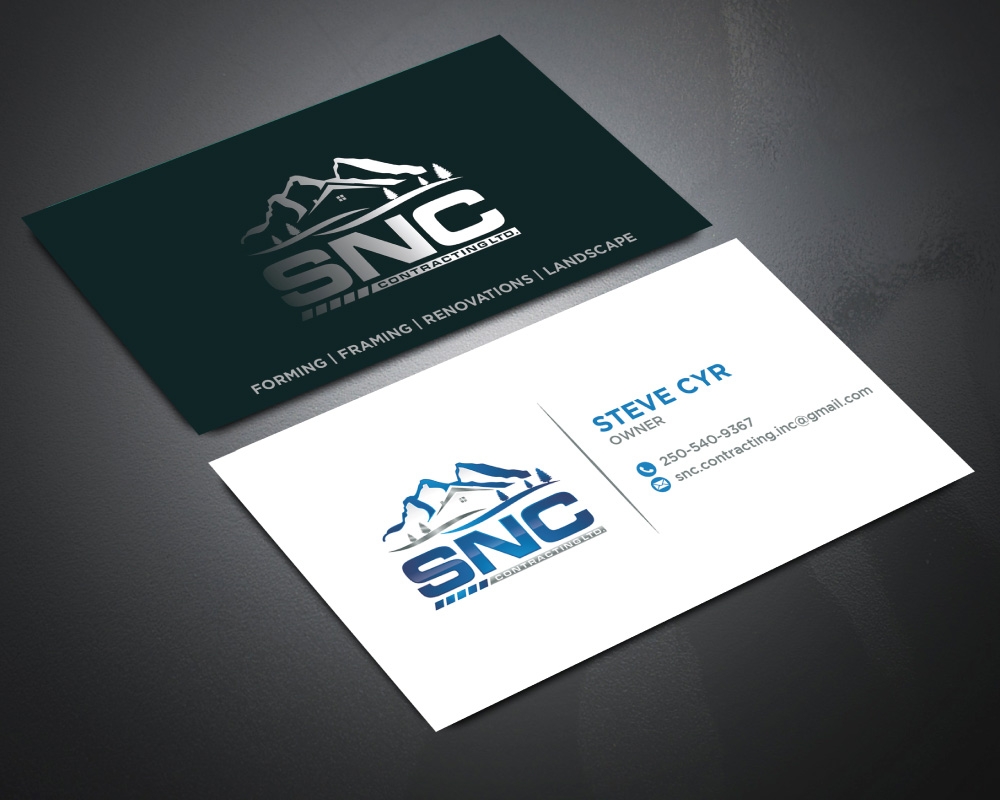 SNC CONTRACTING  logo design by Boomstudioz
