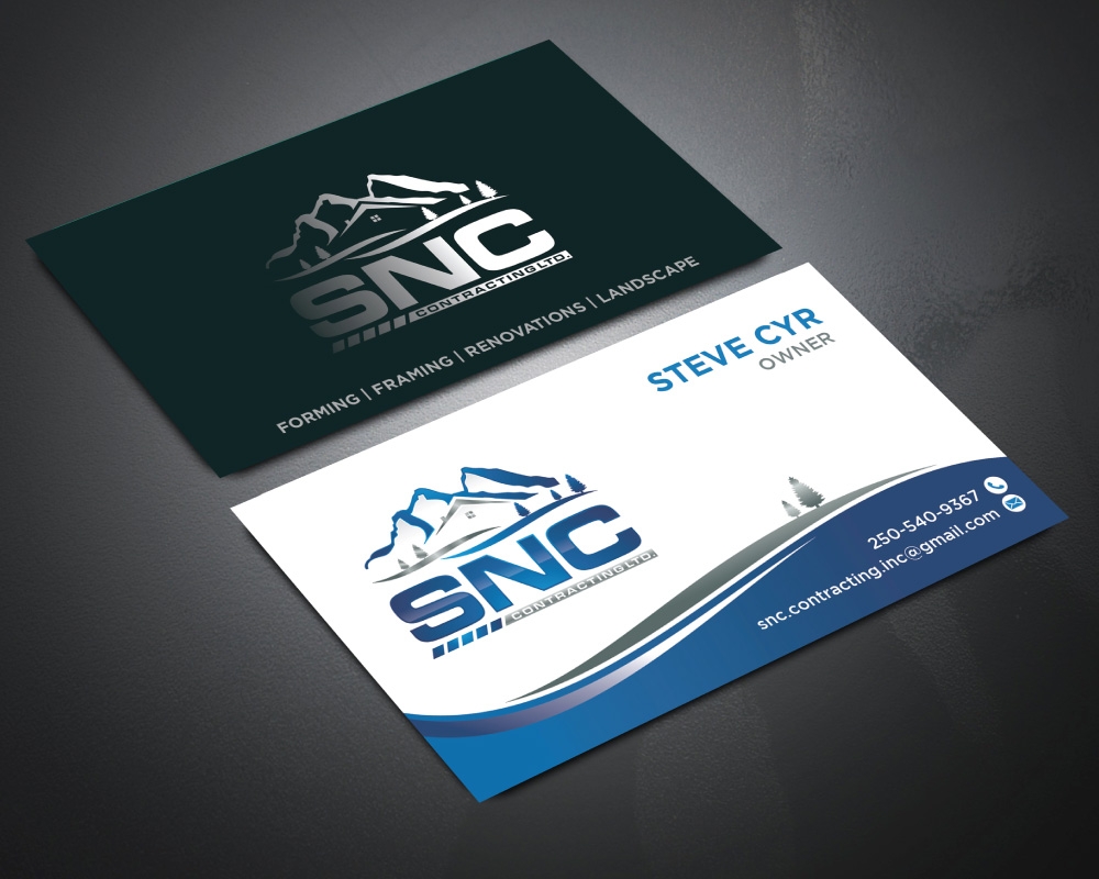 SNC CONTRACTING  logo design by Boomstudioz