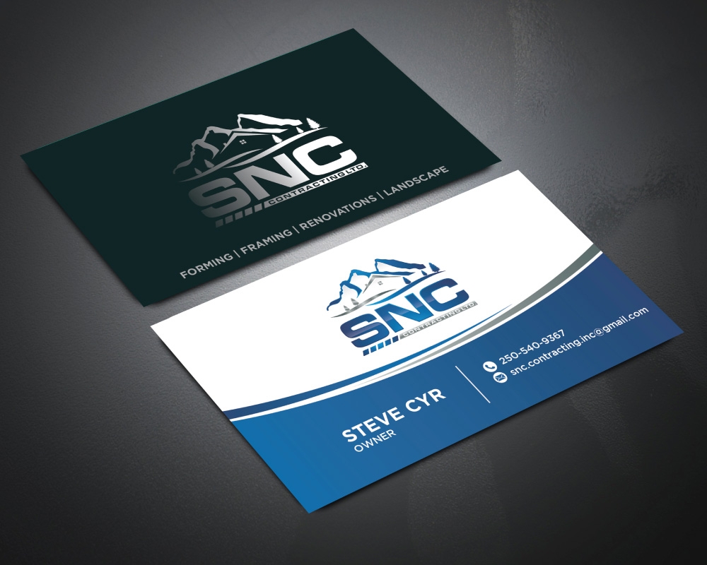SNC CONTRACTING  logo design by Boomstudioz