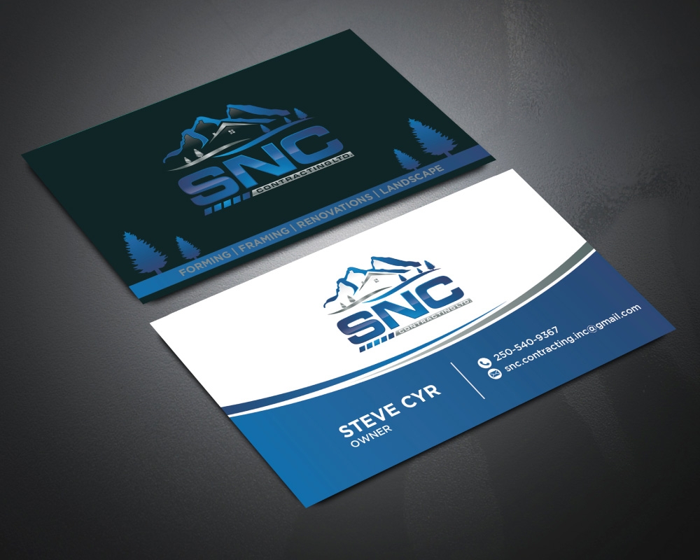 SNC CONTRACTING  logo design by Boomstudioz