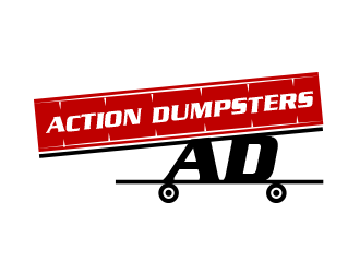 ACTION HAULING DUMPSTER SERVICE logo design by BeDesign