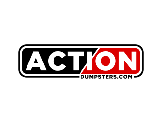 ACTION HAULING DUMPSTER SERVICE logo design by maseru