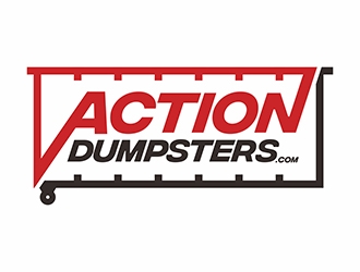 ACTION HAULING DUMPSTER SERVICE logo design by gitzart