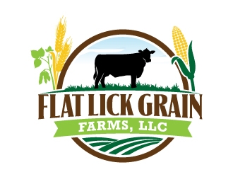 Flat Lick Grain Farms, LLC logo design by jaize