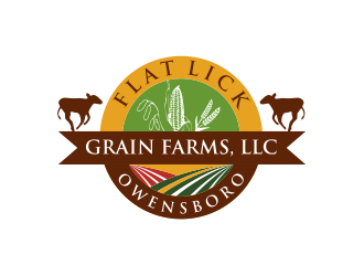 Flat Lick Grain Farms, LLC logo design by meliodas