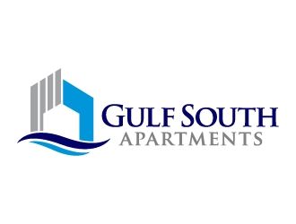 Gulf South Apartments logo design by jaize