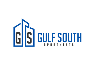 Gulf South Apartments logo design by yaya2a