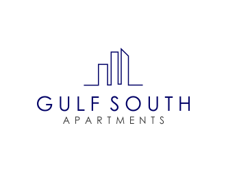Gulf South Apartments logo design by meliodas