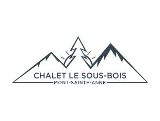 Chalet Le Sous-Bois    Mont-Sainte-Anne logo design by dibyo