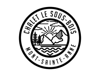 Chalet Le Sous-Bois    Mont-Sainte-Anne logo design by jaize