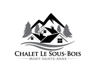 Chalet Le Sous-Bois    Mont-Sainte-Anne logo design by J0s3Ph