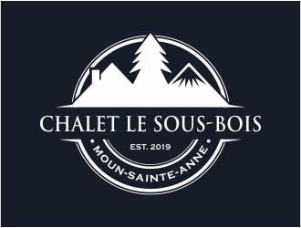 Chalet Le Sous-Bois    Mont-Sainte-Anne logo design by 48art