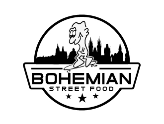 Bohemian street food logo design by shravya