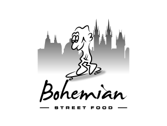 Bohemian street food logo design by torresace