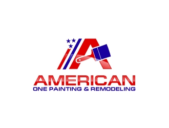 American One Painting & Remodeling  logo design by uttam