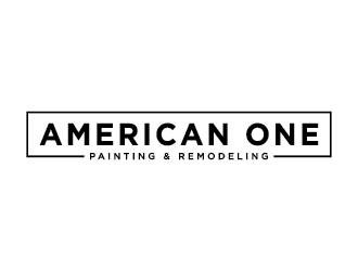 American One Painting & Remodeling  logo design by Lovoos
