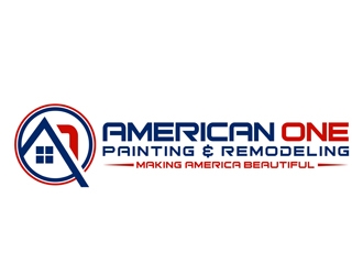 American One Painting & Remodeling  logo design by CreativeMania