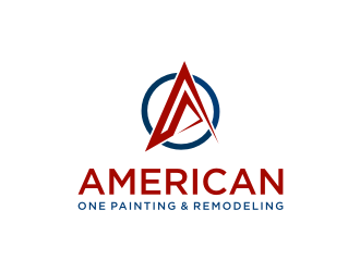 American One Painting & Remodeling  logo design by mbamboex