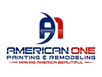American One Painting & Remodeling  logo design by CreativeMania