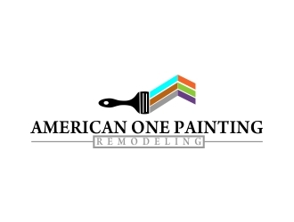 American One Painting & Remodeling  logo design by naldart