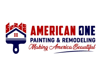 American One Painting & Remodeling  logo design by akilis13