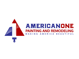 American One Painting & Remodeling  logo design by schiena