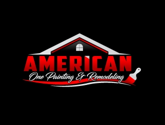 American One Painting & Remodeling  logo design by 35mm