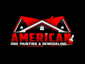 American One Painting & Remodeling  logo design by 35mm