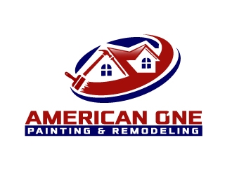 American One Painting & Remodeling  logo design by jenyl