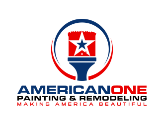 American One Painting & Remodeling  logo design by lexipej