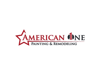 American One Painting & Remodeling  logo design by wongndeso